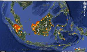 NASA's global fire map shows the reason for the stinking haze shrouding Singapore